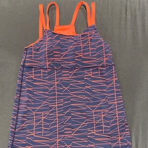Oiselle Vibrant Orange and Blue Activewear